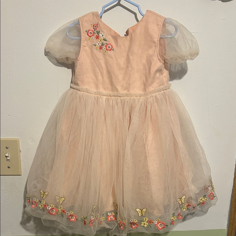 Blueberi tule butterfly Peach Easter Dress